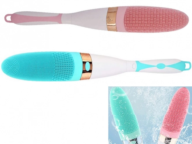 Brosse de massage corporelle en silicone pour le bain