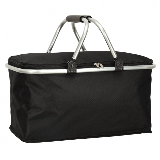 Panier thermique pliable noir pour pique-nique