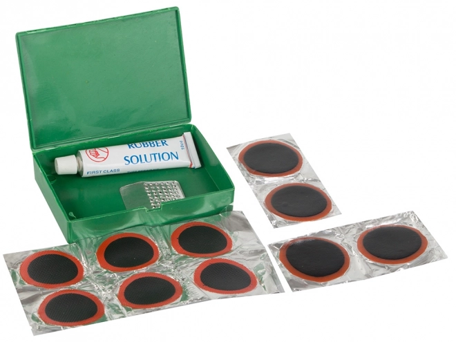 Kit de réparation de vélo avec colle pour chambre à air