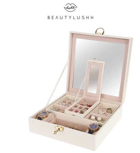 Boîte à bijoux Blanche Beautylushh