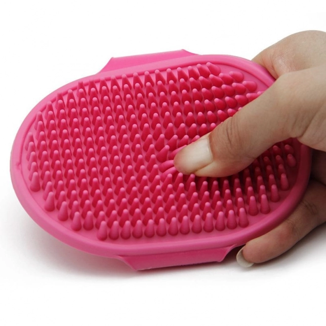 Brosse de massage pour chiens - vert