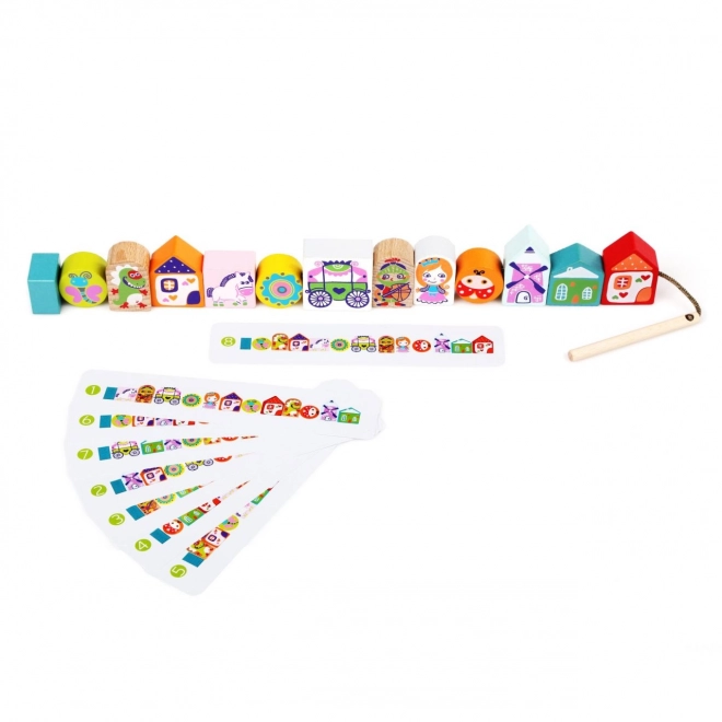 Conte à enfiler CUBIKA - ensemble en bois pour enfants