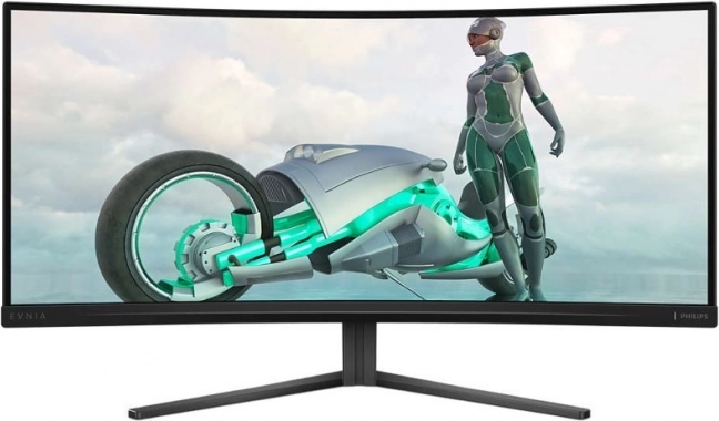 Moniteur gaming incurvé 34" VA, 180 Hz, HDMI et DisplayPort