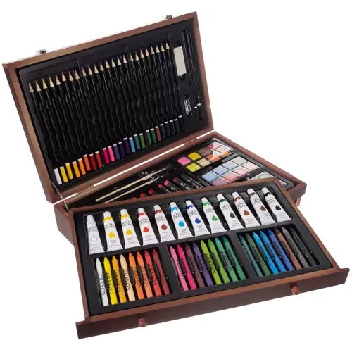 Ensemble de peinture dans une mallette - 128 pièces Maaleo 21644