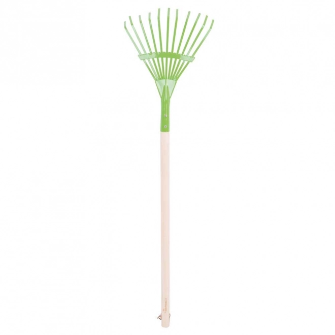 Bigjigs Toys Râteau de jardin vert
