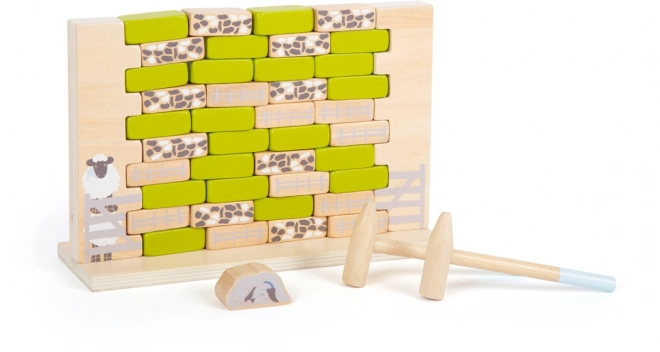 Mur vacillant en bois jeu