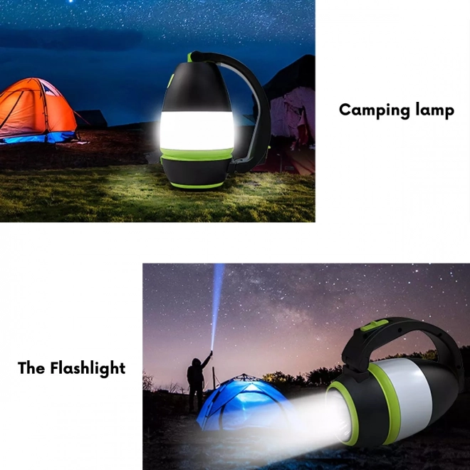 Lampe LED multifonctionnelle avec fonction de torche, lampe de camping et lampe de table