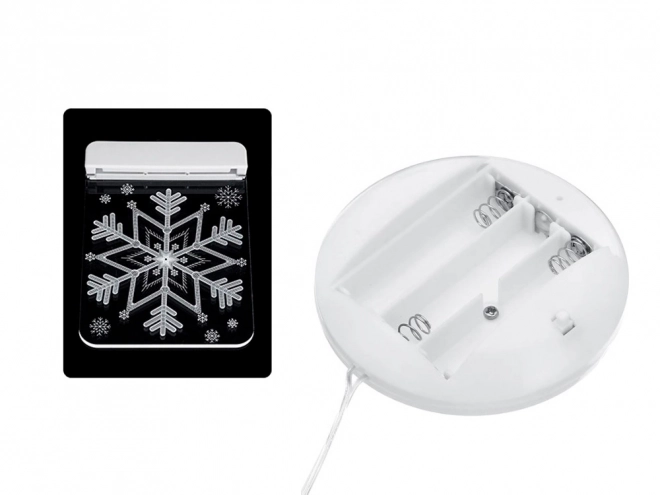 Lumière de vitrail LED de Noël pour fenêtre