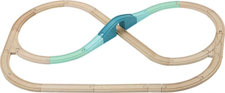 Rails compatibles et attelage magnétique