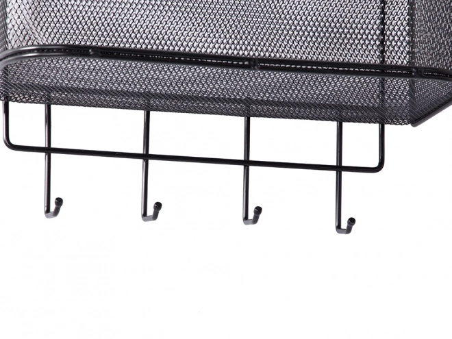 Panier suspendu en métal pour porte avec crochets
