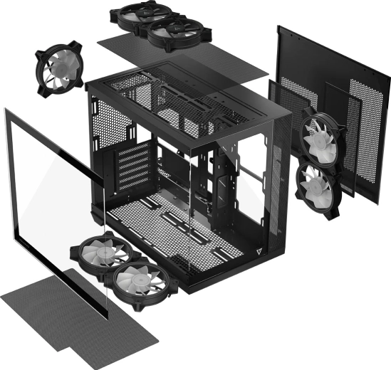 Conception à double chambre et câblage propre