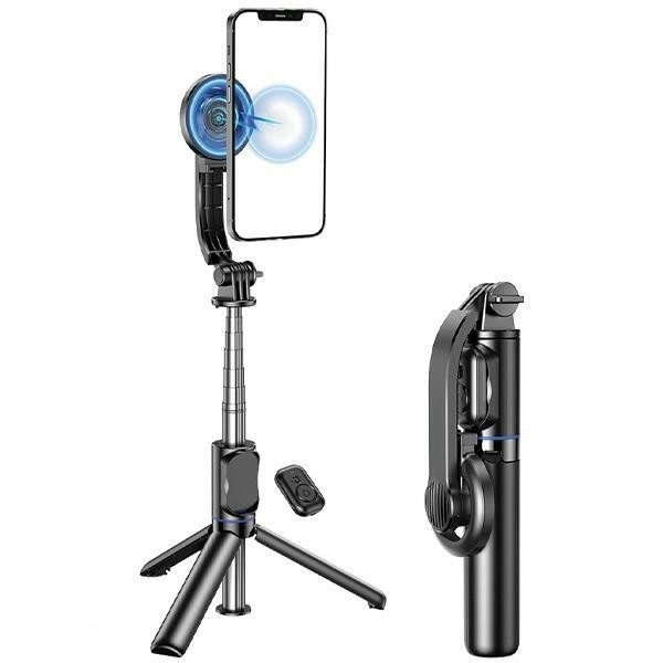 Support de perche à selfie avec trépied magnétique