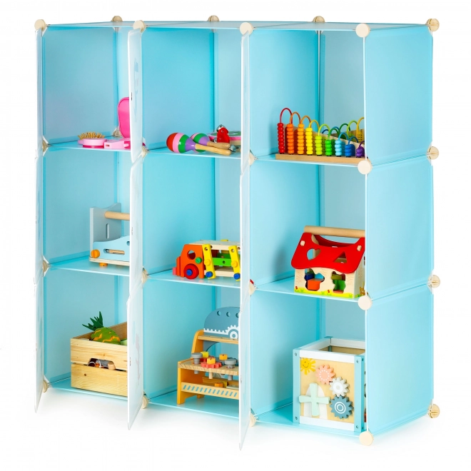 Meuble de rangement pour enfants avec 9 étagères – Dinosaures