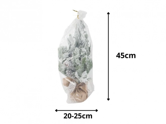 Arbre de Noël artificiel enneigé 45 cm