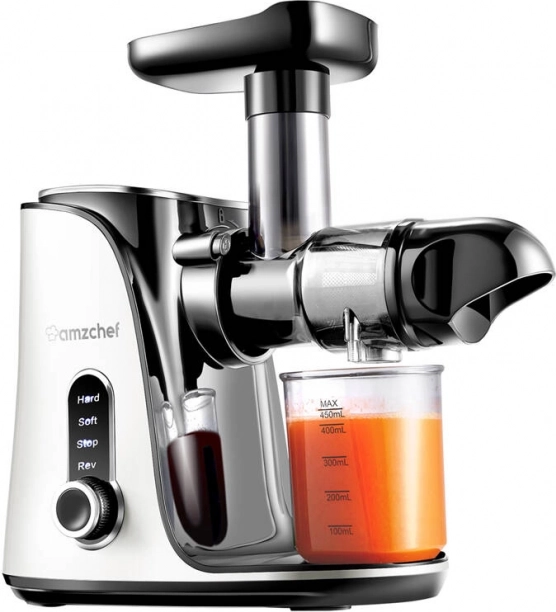 Extracteur de jus à rotation lente AMZCHEF blanc