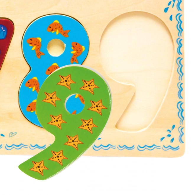 Puzzle de comptage en bois Bino Jouets