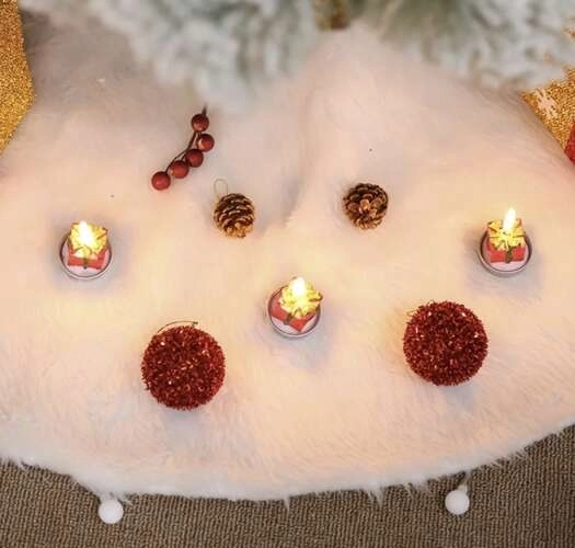 Tapis pour pied d'arbre de Noël - tapis 78cm Ruhhy 22225