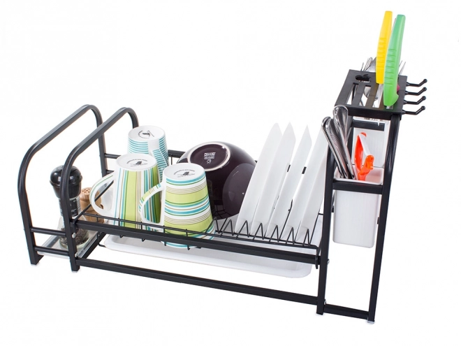 Égouttoir à vaisselle avec plateau et support de style loft
