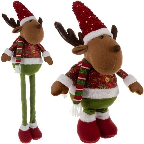 Renne de Noël télescopique avec hauteur réglable
