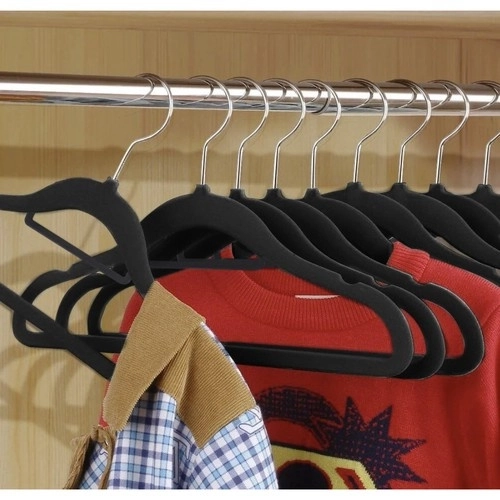 Porte-manteaux 20pcs - Noir Ruhhy 22536