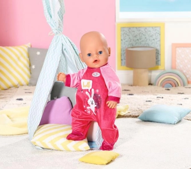 Design rose ludique avec petit lapin