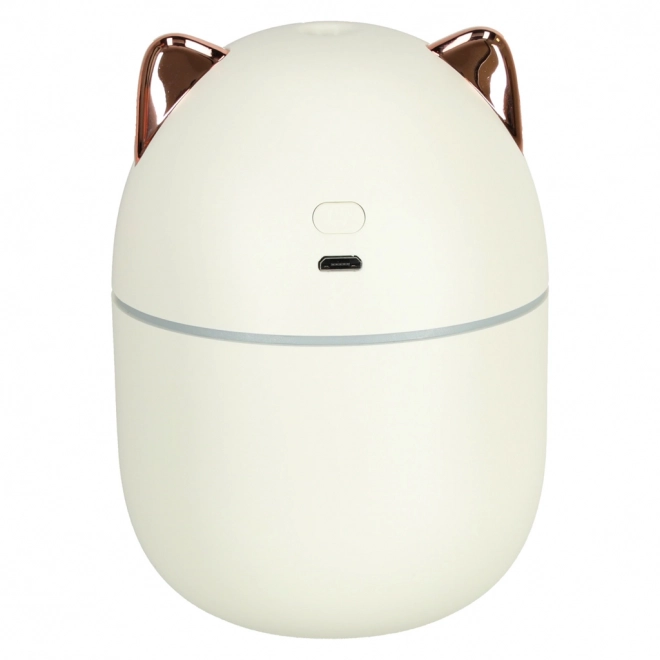 Diffuseur et humidificateur d'air pour huiles essentielles en forme de chat blanc