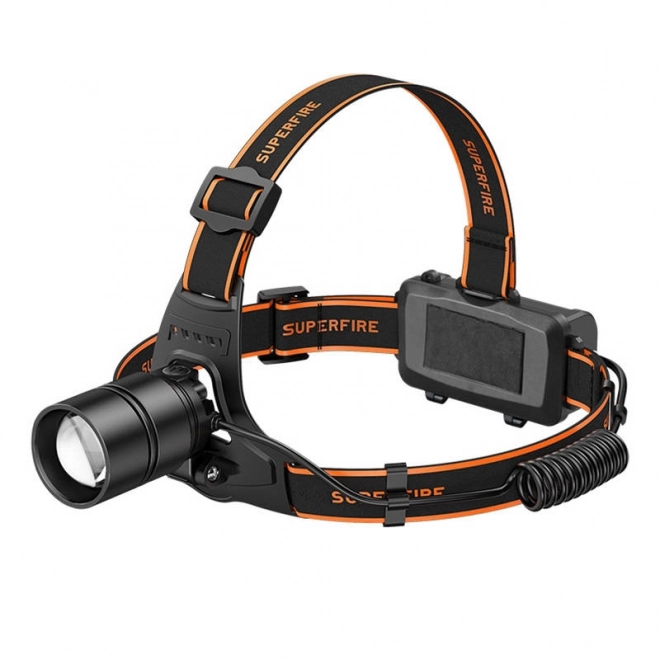 Lampe frontale Superfire avec luminosité de 500 lm
