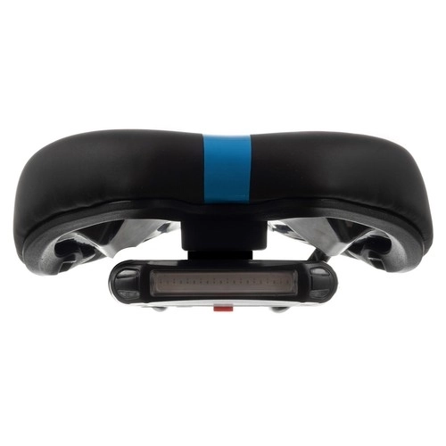 Selle de vélo étroite avec ventilation et feu arrière