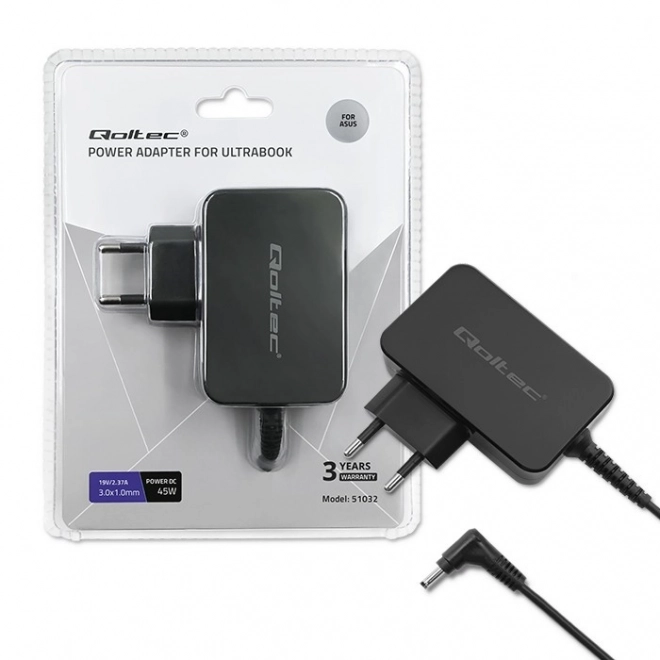 Chargeur Qoltec pour ordinateurs portables Asus 45W