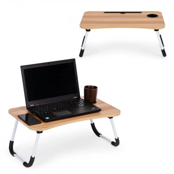 Support pour ordinateur portable pour table de lit 60x40cm - bois
