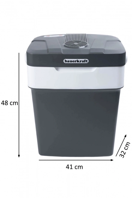 Glacière portable pour voiture avec chauffage, 29L, graphite