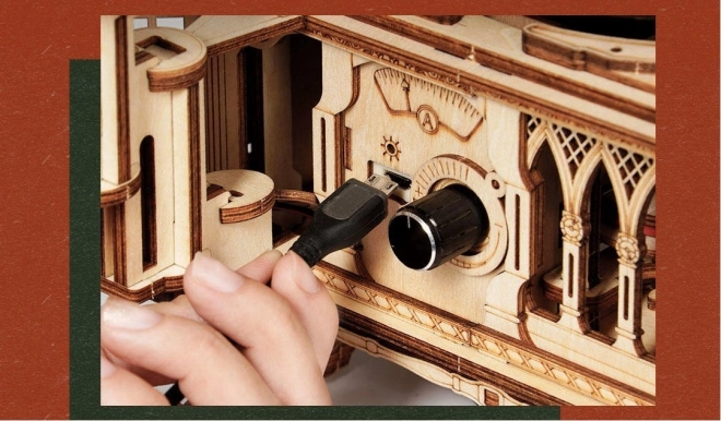 Puzzle 3D en bois Rokr Gramophone classique