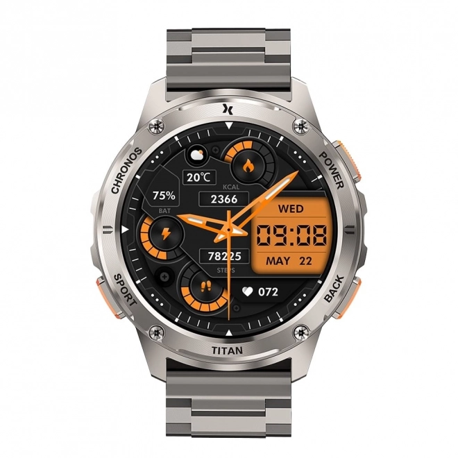 Montre intelligente Titan Chronos argentée