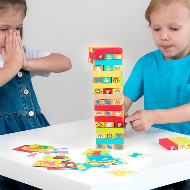 Lucy & Leo „Devine qui“ - jeu en bois pour enfants Jenga