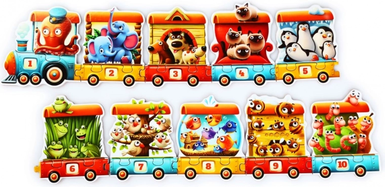 Apprentissage des chiffres 1–10 de manière ludique