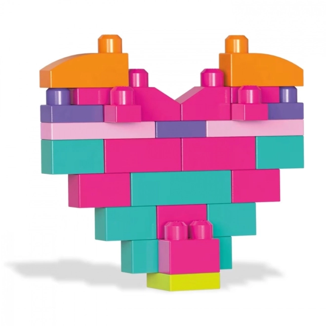 Blocs dans un sac plastique - couleur rose, 60 pièces