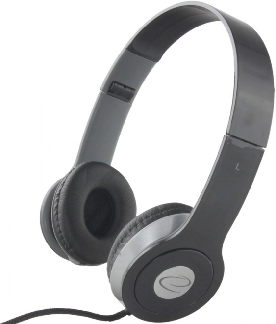 Casque audio stéréo Techno noir