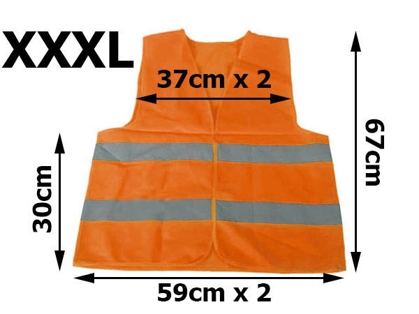 Gilet de sécurité réfléchissant orange