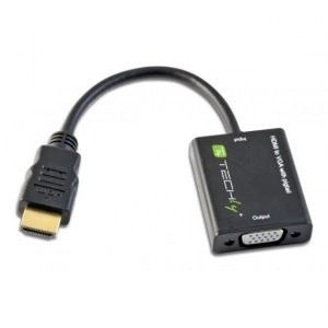 Adaptateur HDMI mâle à VGA femelle, noir, 10 cm