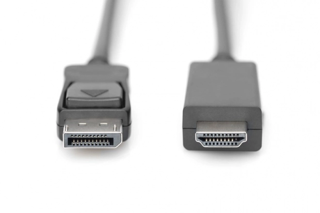 Câble adaptateur DisplayPort 1.2 avec connecteur encliquetable 4K 60Hz UHD Type DP/HDMI A M/M noir – 2 m