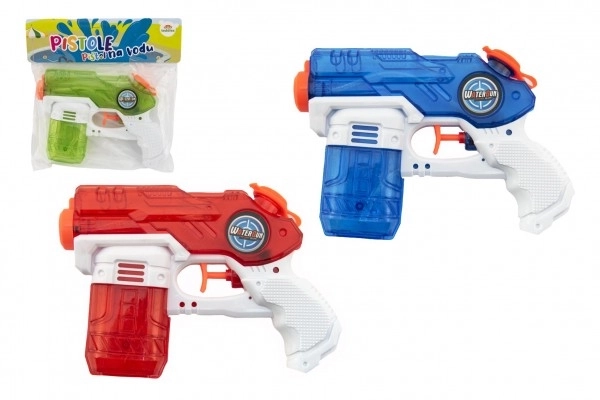 Pistolet à eau en plastique 19 cm avec possibilité de 3 couleurs