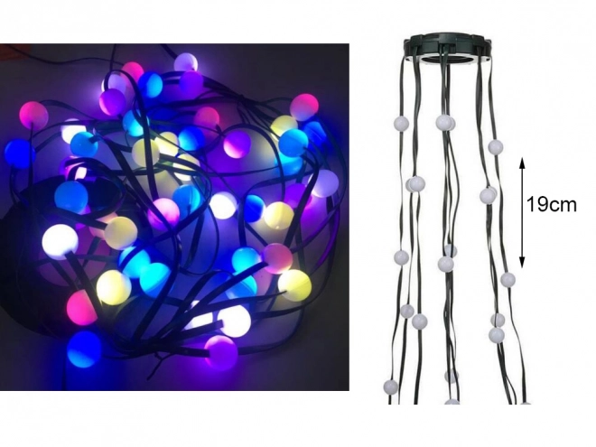 Rideau lumineux de Noël avec LED RGB