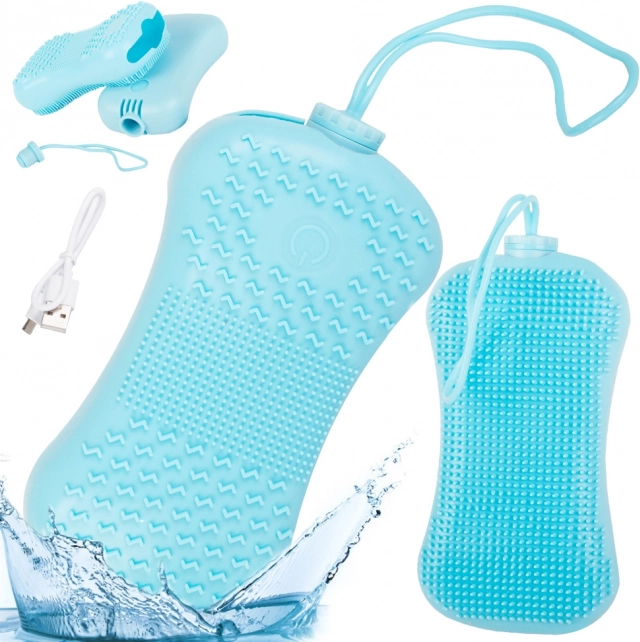 Brosse de bain en silicone avec picots de massage