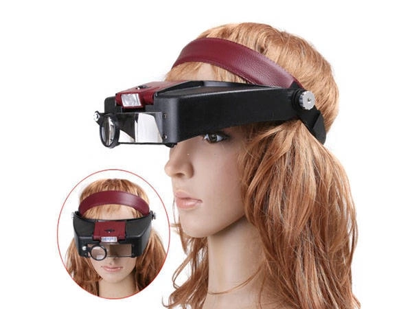 Loupe frontale professionnelle avec éclairage LED