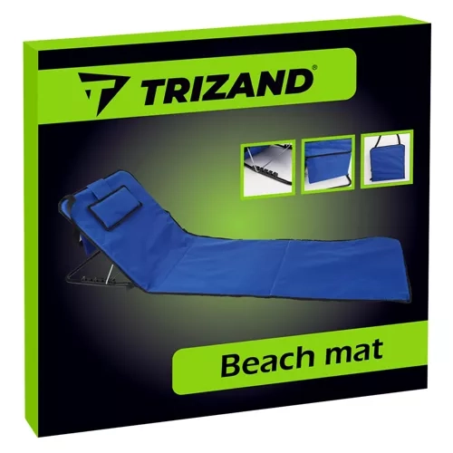 Tapis de plage avec dossier + coussin Trizand 23617