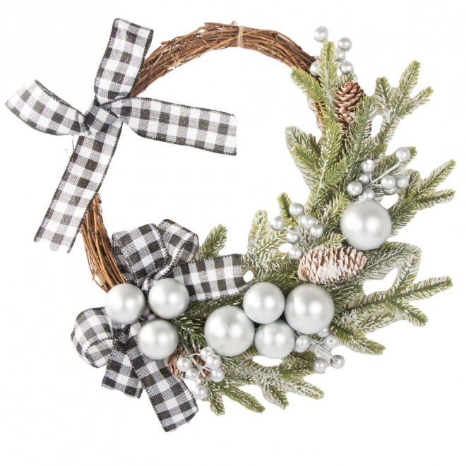 Couronne décorative de Noël pour porte et mur