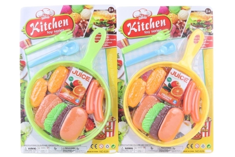 Poêle avec aliments