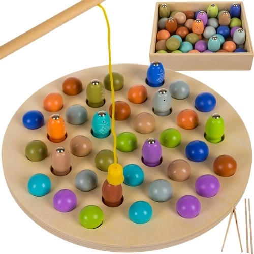 Jeu de pêche en bois pour enfants