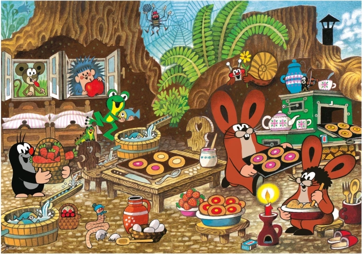 Le monde enchanteur de la Petite Taupe dans la cuisine
