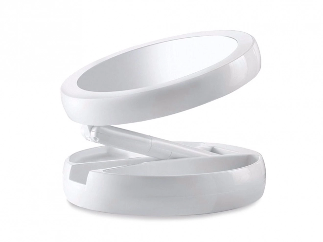 Miroir grossissant pivotant illuminé à LED